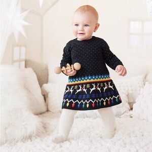 Hanna Andersson holiday sweater dress